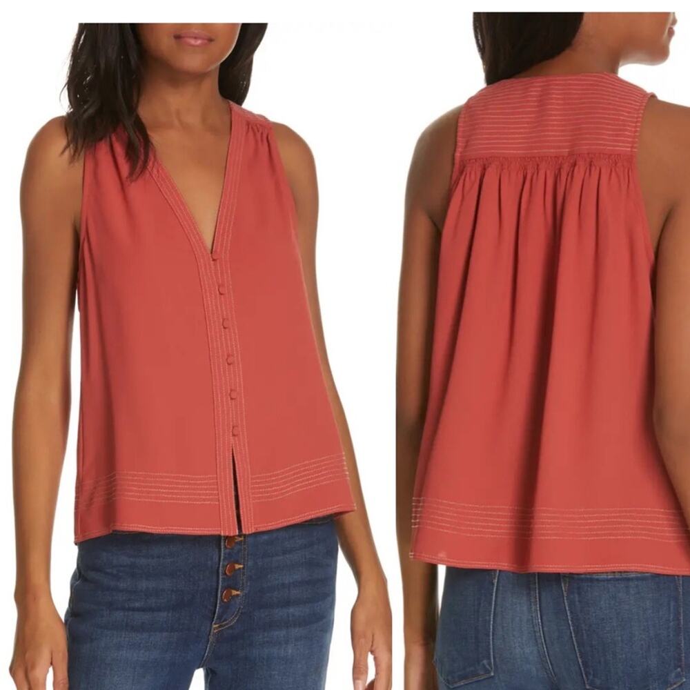 Joie Tadita V neck Sleeveless Top